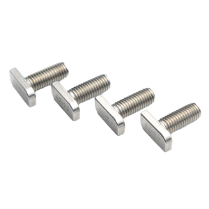 Vis en T en acier inoxydable finition naturelle norme DIN M6 M8 M12 pour la fixation de structures en acier - Product Image 1