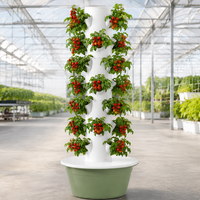 Kit de démarrage complet pour tour hydroponique - Système de jardinage vertical avec pots en filet pour débutants