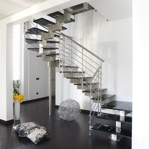Balustrade en acier inoxydable 304, barre solide, <span class=keywords><strong>garde</strong></span>-<span class=keywords><strong>corps</strong></span> et main courante en bois - Product Image 2