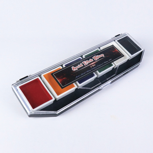 Palette de peinture corporelle professionnelle 6 couleurs <span class=keywords><strong>maquillage</strong></span> longue durée imperméable pour le visage spécial <span class=keywords><strong>FX</strong></span> fournitures de peinture corporelle à base d'alcool - Product Image 1