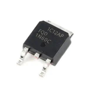 FQD1N60晶体管MOSFET FQD1N60CTM TO-252 MOSFET N-CH 600V 1A 2.5W 28W DPAK n沟道功率MOSFET全新原装集成电路