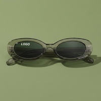 Lbashades JS-3603S Gafas de Sol Polarizadas Ovaladas Pequeñas de Lujo, Ecológicas, CP+PC, Alta Calidad, Protección UV400, para Hombre y Mujer