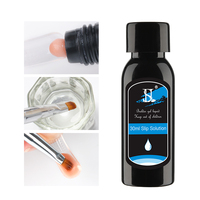 HS Gel acrylique liquide professionnel à base d'eau pour extension d'ongles, faible odeur, 30 ml, avec logo personnalisé, solution de glissement en bouteille pour la vente en gros