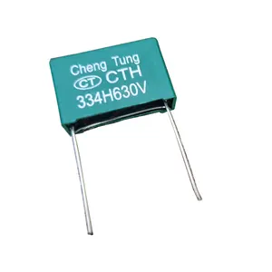 Condensador de enlace de CC de película de polipropileno metalizado de circuito de pulso de alto voltaje y alta frecuencia 630VDC