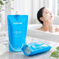 Pochette souple personnalisée avec bec verseur pour liquides et gels, refermable avec bouchon à vis, impression recto-verso, OEM