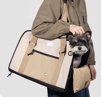 Sac de transport léger et respirant pour animaux de compagnie, personnalisable, vente en gros, pour siège de voiture, chien, chat, à porter à l'épaule ou en bandoulière