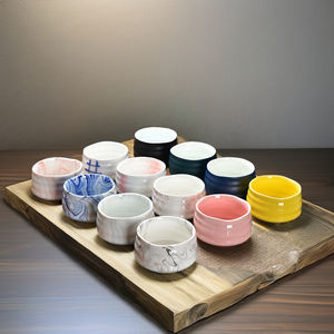 Juego de cuencos de té <span class=keywords><strong>Matcha</strong></span> de cerámica esmaltada china tradicional hecha a mano, cuenco de polvo <span class=keywords><strong>Matcha</strong></span> japonés de porcelana con platillo para té y café - Product Image 3