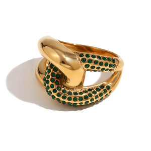 Multi‑Style Stackable Signet <b>Ring</b> Pvd 18K Gold Plated Hypoallergenic Stainless Steel Vintage Trendy Decorative <b>Finger</b> <b>Ring</b> - Product Image 2