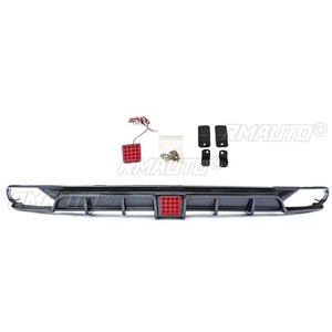 กันชนหลัง Accord Bumper Guard สีดำเงา รุ่น SK-260 ชุดแต่งสปลิตเตอร์กันชนหลัง สำหรับ Honda Accord รุ่นที่ 10 ปี 2018-2021 อุปกรณ์ตกแต่งรถยนต์ - Product Image 5