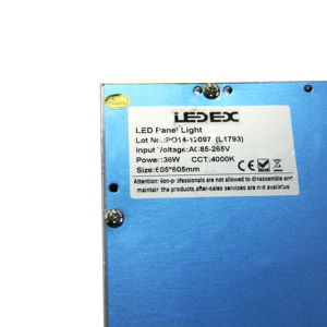 แผงไฟ LED ยุโรปยอดนิยม ขนาด 60x60 36W 40W 45W 5000K 2ftx2ft - Product Image 5