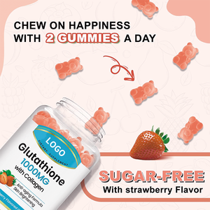 Glutathion Aufhellende Hautaufhellungs-Gummis Glutathion-Kollagen-Nahrungsergänzungsmittel Kollagen L-Glutathion-Gummis - Product Image 3