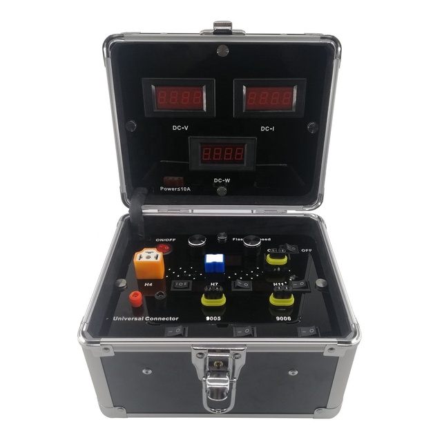 RAYCH High Quality Universal Voltage Portable Led Car Light Testing Box Led Headlight Bulb Led Projector Hid Ballast Tester Box