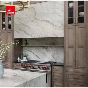 Allandcabinet Meuble de cuisine de style transitionnel en chêne blanc scié avec îlot cascade - Product Image 5