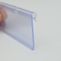 Porte-étiquettes en plastique PVC, clips pour étiquettes de prix, supports d'affichage pour supermarchés, crochets suspendus pour étagères