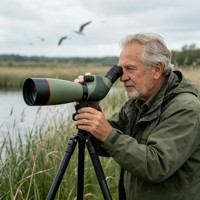 Nouvelle vente en gros 2025, longue-vue haute puissance 20-60X82 ED à lentille achromatique, observation d'oiseaux et prise de photos claires, télescope d'extérieur