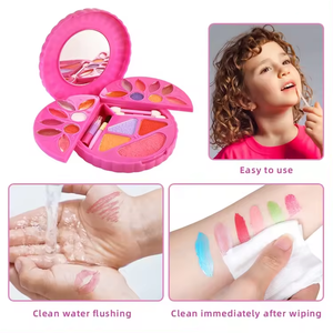 Akiaco Kit de <span class=keywords><strong>maquillage</strong></span> pour enfants Jouets d'imitation pour filles Set de produits de <span class=keywords><strong>maquillage</strong></span> <span class=keywords><strong>bio</strong></span> lavables personnalisés pour enfants filles - Product Image 3