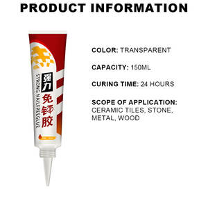 Adhésif transparent en <span class=keywords><strong>silicone</strong></span> blanc avancé, colle forte sans clous, colle liquide, mastic robuste pour le travail du bois - Product Image 6