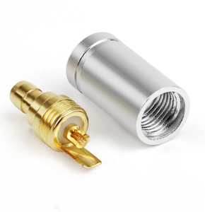 หัวแปลงสายแจ็คหูฟัง MMCX สีทองอะแดปเตอร์โลหะผิวด้านสำหรับชุดหูฟัง1690TI IE400 IE500 - Product Image 3