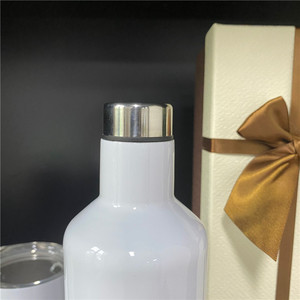 1ชิ้นขวดและแก้วน้ำเก็บความร้อนขนาด12ออนซ์และ17ออนซ์ชุดของขวัญไวน์ผนังสองชั้นสูญญากาศสำหรับการกดความร้อนระเหิดสำหรับงานฝีมือ DIY - Product Image 5