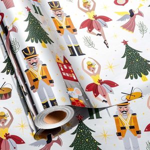 80g Christmas gift <b>wrapping</b> <b>paper</b> 26 new items in stock Aluminized walnut shaped ornaments with Christmas tree pattern - Product Image 1
