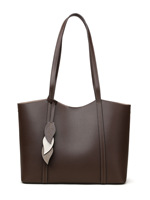 Sac fourre-tout en cuir véritable pour femme, style urbain et simple, avec fermoir magnétique, grande capacité, portable, pour usage quotidien toutes saisons
