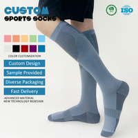 Chaussettes de compression graduée en nylon pour hommes, respirantes et anti-transpiration, pour le sport quotidien, le fitness et l'aérobic