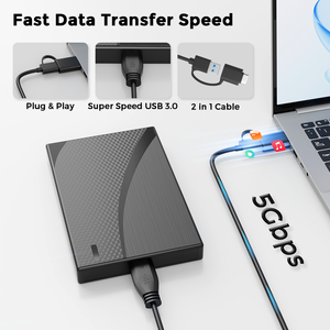 Ổ Đĩa cứng 320GB USB 3.0 SSD di động bên ngoài ổ cứng mở rộng cho 2.5 inch HDD Đen máy tính để bàn - Product Image 6