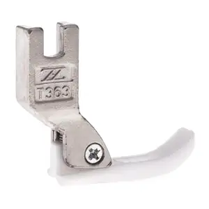 Dikiş lockstitch makinesi plastik fermuar ayak T363 plastik kelepçe kürdan kelepçesi/güzel baskı