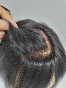 Postizo de Cabello Humano con Clip de 12 Pulgadas, Estilo Liso Medio, Ligero y Voluminoso, Diseño Coreano, Envío Rápido - Product Image 4