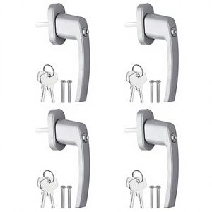 AUTOUTLET Juego de 4 Manijas de Ventana Bloqueables Ambidiestras con 8 Llaves, Eje de Aluminio de 35mm de Longitud - Fácil Instalación, 1 Año de Garantía - Product Image 2