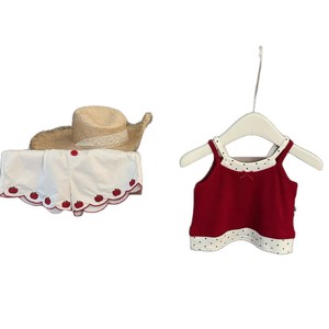 Tongxingyuan Baby Girls Polka Dot Two Piece <b>Set</b> Breathable Shorts Outfit - Product Image 5