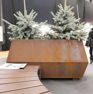 Fioriera Rialzata in Acciaio Zincato per Giardino, Contenitore Durevole per Coltivazione di Verdure e <span class=keywords><strong>Fiori</strong></span>, Uso Esterno - Product Image 6