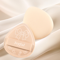 Éponge de maquillage circulaire super douce personnalisée avec logo, pour application sèche et humide, type coussin d'air, pour le visage (vente en gros)