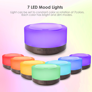 1000ml Fernbedienung Aroma <span class=keywords><strong>Diffuser</strong></span> Ultraschall Holzmaserung Ätherisches Öl für Lautsprecher Elektrisch Betrieben 36dB Leise 30-40ml/Std - Product Image 2