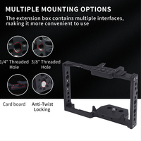 Cage de caméra en alliage d'aluminium pour LUMIX GH5 GH5S Cage de caméra en métal pour vidéo