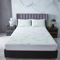 Matelas pliant silencieux et imperméable en bambou personnalisé et housses vente directe d'usine housse de matelas en fibre de bambou