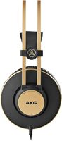 Casque audio AKG Pro Audio K92 circum-auriculaire fermé pour écoute critique et studio avec annulation active du bruit, noir mat et or