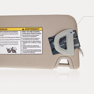 Nissan Teana Sun Visor Beige Left Side 2013-2018 Model 96401-3TA2A 96400-3TA2A With Mirror And Light - Product Image 3