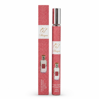 Flacon Argenté Graphique Blush Him & Her Eau De Parfum Vaporisateur Verre Transparent Étui Luxe Hôtel Croisière Longue Durée
