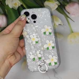 <span class=keywords><strong>Coque</strong></span> de téléphone 3D Stéréo Fleur avec Sangle Perles DIY pour iPhone <span class=keywords><strong>6</strong></span> 11 14 15 16 17 Pro <span class=keywords><strong>Samsung</strong></span> <span class=keywords><strong>Galaxy</strong></span> – Housse Mignonne pour Filles - Product Image 1