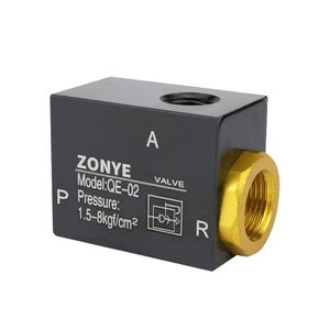 Vanne d'échappement rapide pneumatique QE 01 02 03 04, 2 positions, sans alimentation électrique, vanne de purge de cylindre - Product Image 2