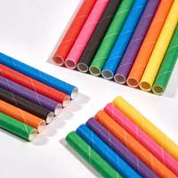 Pailles en papier kraft biodégradables jetables, très demandées, de qualité alimentaire, en pure pâte de bois, pour jus, café, lait