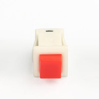 Interrupteur momentané carré en plastique à 2 broches, 12,5 x 11,1 mm, à enclenchement rapide, bouton-poussoir unipolaire