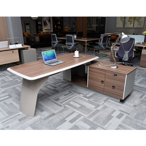 Escritorio de oficina comercial Ceo Escritorio de jefe moderno Muebles de Ceo modernos de lujo Mesa de oficina de madera ejecutiva Ceo Boss de lujo - Product Image 4