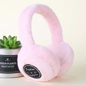 Fashion Lily Plush Earmuffs Warm Foldable Winter Ear Protection White - Product Image 2