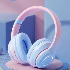Auriculares Inalámbricos HI-FI con Bajos y Cancelación de Ruido, Micrófono Ligero, Diseño Degradado, Casco Deportivo para Chicas, Compatibles con BT para Teléfonos Móviles y Aviación - Product Image 1