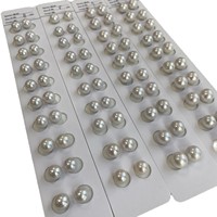 Perles Edison White Cell Piece, 8-9-10mm, soigneusement sélectionnées et assorties, élégantes et polyvalentes.