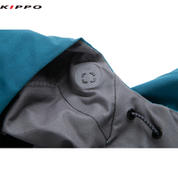 Veste coupe-vent Kippo 2.5 couches pour hommes grande taille imperméable à l'eau fermeture à glissière bombardier coupe-vent avec fermeture durable