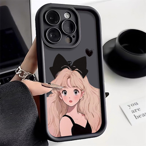 Nouvelle <span class=keywords><strong>Coque</strong></span> de Téléphone pour <span class=keywords><strong>iPhone</strong></span> 16 15 17 Pro Max, Design Nœud Papillon <span class=keywords><strong>Manga</strong></span> Couleur Bonbon, Mignonne, Antichoc, Souple et Mate - Product Image 2