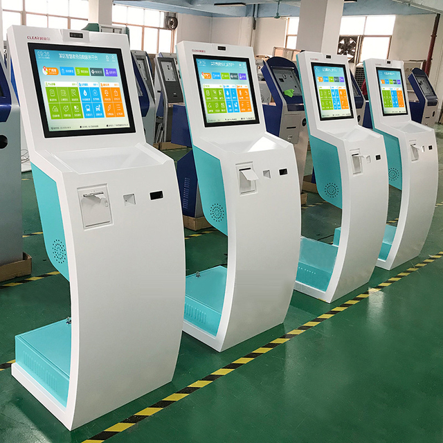 Hot Sale 23.6inch Health Check Self Service Kiosk with A4 Scanner Self Service Payment Kiosk Cash Payment Kiosk